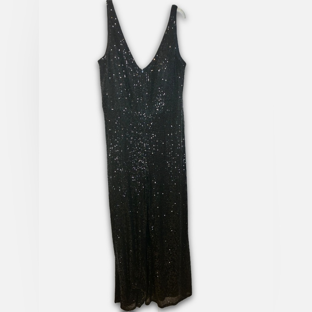 La Femme Curve | Sequin Jumpsuit - Picture 2 of 6